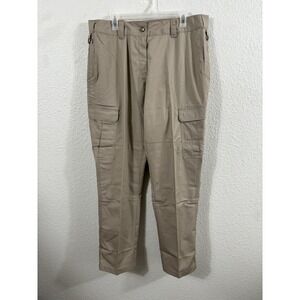 Galls Tactical Pants Womens 16‎ 34 Khaki G-Tac Ripstop Cargo Workwear TR2600